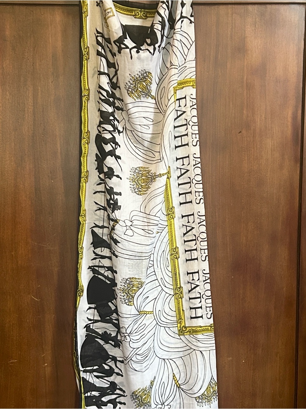 Rare Chandelier Dancers Jacques Fath Scarf - Picture 9 of 9